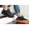 Купить Мужские кроссовки на меху Adidas Sharks Fur черные с оранжевым