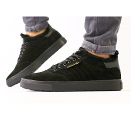 Мужские кроссовки на меху Adidas Skateboarding черные