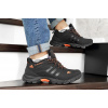 Мужские кроссовки на меху Adidas TERREX ClimaProof черные с оранжевым