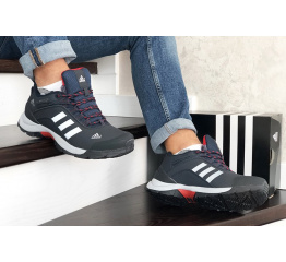 Купить Мужские кроссовки на меху Adidas TERREX ClimaProof темно-синие с белым в Украине