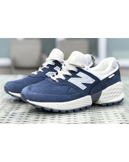 Мужские кроссовки New Balance 574 Sport v2 синие с бежевым