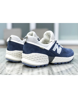 Мужские кроссовки New Balance 574 Sport v2 синие с бежевым