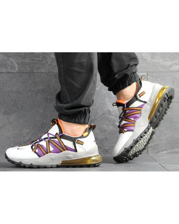 Чоловічі кросівки Nike Air Max 270 Bowfin білі з фіолетовим