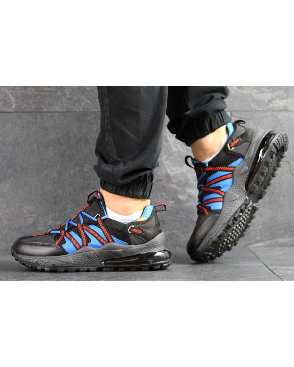 Мужские кроссовки Nike Air Max 270 Bowfin черные с голубым
