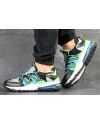 Чоловічі кросівки Nike Air Max 270 Bowfin сірі з зеленим и голубым