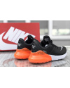 Купить Мужские кроссовки Nike Air Max 270 Premium Leather черные с оранжевым