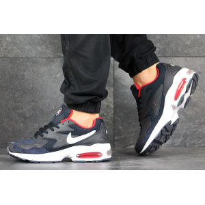 Мужские кроссовки Nike Air Max2 темно-синие с белым