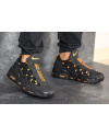 Купить Мужские кроссовки Nike Air More Money черные с оранжевым