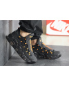 Купить Мужские кроссовки Nike Air More Money черные с оранжевым