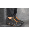 Купить Мужские кроссовки Nike Air More Money черные с оранжевым