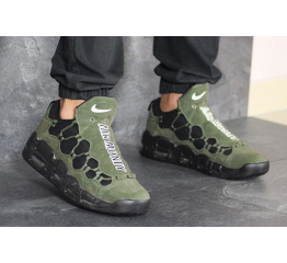 Мужские кроссовки Nike Air More Money зеленые