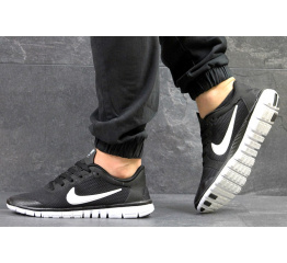 Мужские кроссовки Nike Free Run 3.0 V2 черные с белым