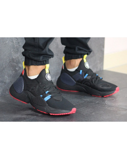 Чоловічі кросівки Nike Huarache E.D.G.E. чорні з блакитним и красным