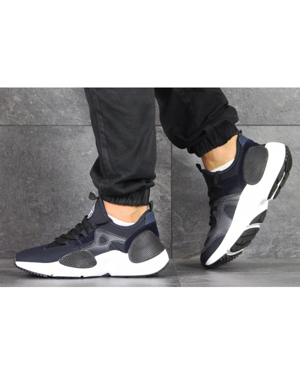 Чоловічі кросівки Nike Huarache E.D.G.E. темно-сині з білим