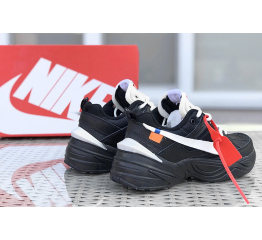 Мужские кроссовки Nike M2K Tekno x Off-white черные с белым