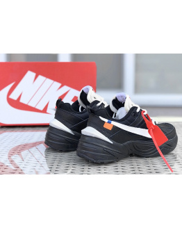 Чоловічі кросівки Nike M2K Tekno x Off-white чорні з білим