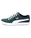 Мужские кроссовки Puma Suede зеленые с белым