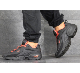 Мужские кроссовки Reebok DMX черные с оранжевым