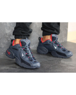 Чоловічі кросівки Reebok DMX темно-сині з червоним