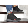 Мужские высокие кроссовки на меху Nike Air Huarache High Top черные с красным