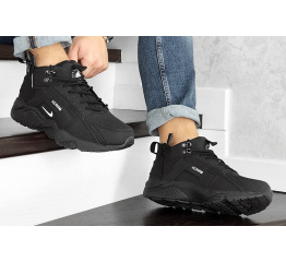 Купить Мужские высокие кроссовки на меху Nike Huarache х Acronym City Mid black/white в Украине