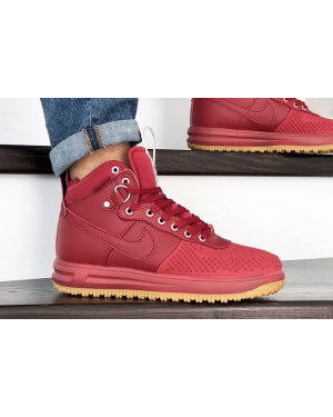 Мужские высокие кроссовки Nike Lunar Force 1 Duckboot красные