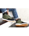 Купить Мужские высокие кроссовки Nike Lunar Force 1 Duckboot зеленые с черным