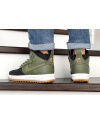 Купить Мужские высокие кроссовки Nike Lunar Force 1 Duckboot зеленые с черным