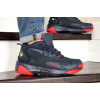 Мужские высокие кроссовки на меху Nike Zoom 2K темно-синие с красным