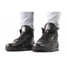 Мужские высокие кроссовки на меху Reebok Classic Leather High Premium черные
