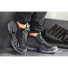 Мужские высокие кроссовки Nike Air Foamposite Pro серые с черным