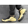Мужские высокие кроссовки Nike Air Foamposite Pro золотые с черным