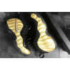 Купить Мужские высокие кроссовки Nike Air Foamposite Pro золотые с черным