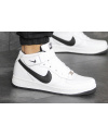 Мужские высокие кроссовки Nike Air Force 1 Mid белые с черным