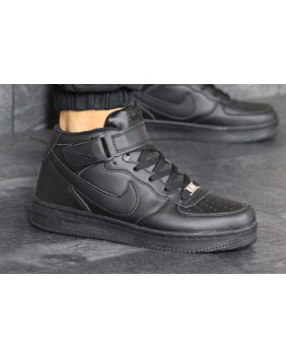 Чоловічі високі кросівки Nike Air Force 1 Mid чорні
