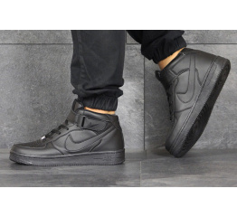 Мужские высокие кроссовки Nike Air Force 1 Mid черные