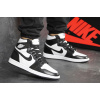 Мужские высокие кроссовки Nike Air Jordan 1 Retro High OG белые с черным