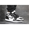 Купить Мужские высокие кроссовки Nike Air Jordan 1 Retro High OG белые с черным