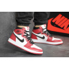Мужские высокие кроссовки Nike Air Jordan 1 Retro High OG красные с белым