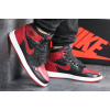 Мужские высокие кроссовки Nike Air Jordan 1 Retro High OG красные с черным