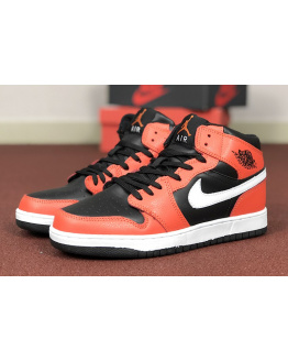 Чоловічі високі кросівки Nike Air Jordan 1 Retro High OG orange/black/white