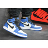Купить Мужские высокие кроссовки Nike Air Jordan 1 Retro High OG синие с белым