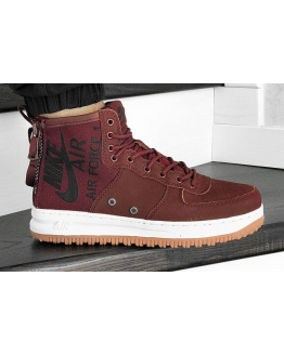 Чоловічі високі кросівки Nike SF Air Force 1 Mid бордові