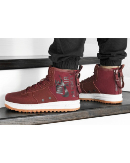 Чоловічі високі кросівки Nike SF Air Force 1 Mid бордові