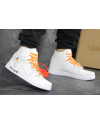 Купить Чоловічі високі кросівки Nike x Off White Air Jordan 1 "PYTHON" білі