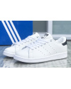 Женские кроссовки Adidas Stan Smith белые с черным