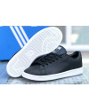 Купить Женские кроссовки Adidas Stan Smith черные с белым