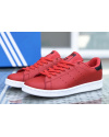 Жіночі кросівки Adidas Stan Smith червоні з білим