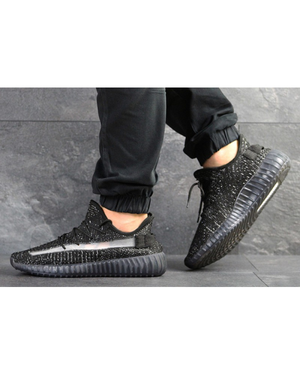 Мужские кроссовки Adidas Yeezy Boost 350 V2 True Form черные