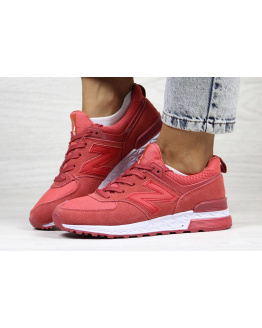 Женские кроссовки New Balance 574 Sport красные